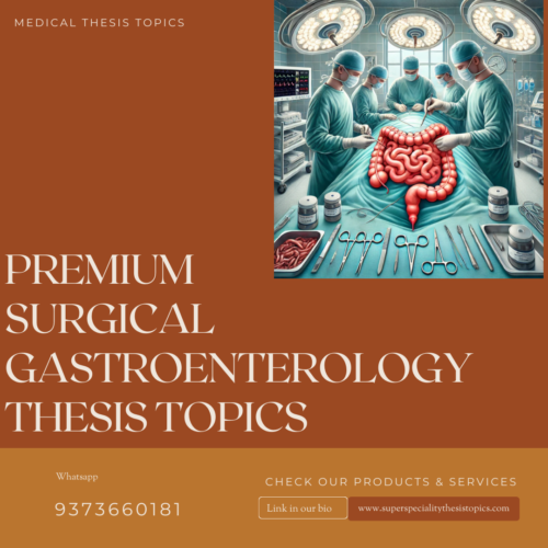 surgical gastroenterology thesis topics