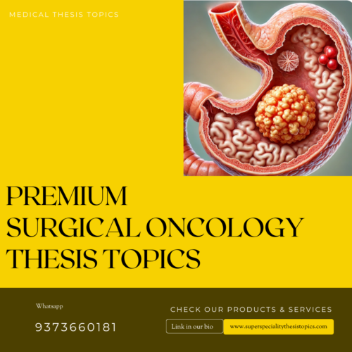 surgical oncology thesis topics