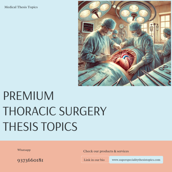 thoracic surgery thesis topics