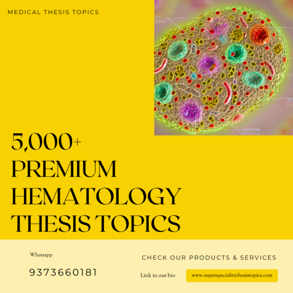 haematology thesis topics