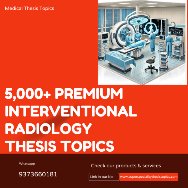 interventional radiology thesis topics