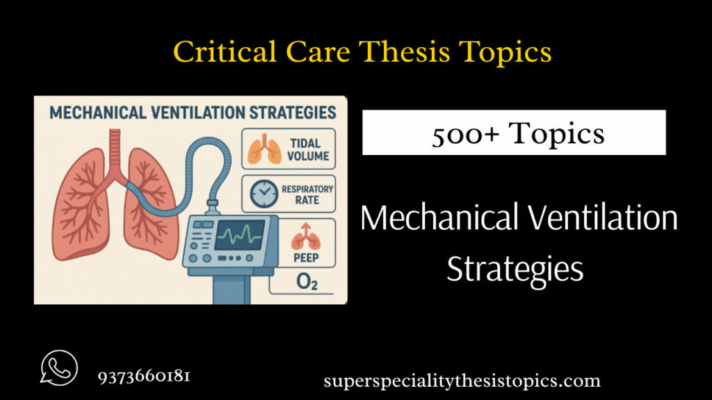 critical care medicine thesis topics