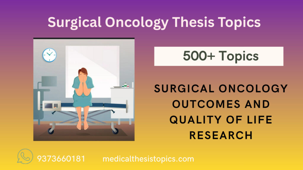 surgical oncology thesis topics
