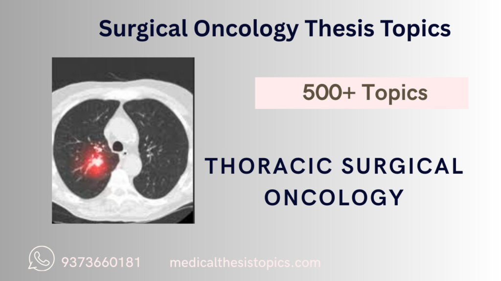 surgical oncology thesis topics