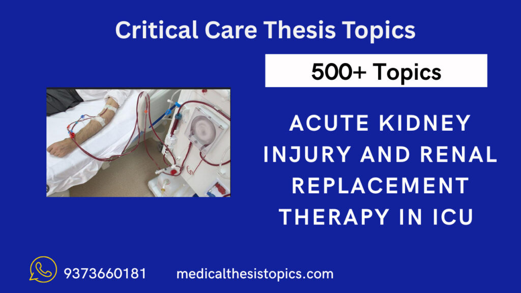 critical care thesis topics