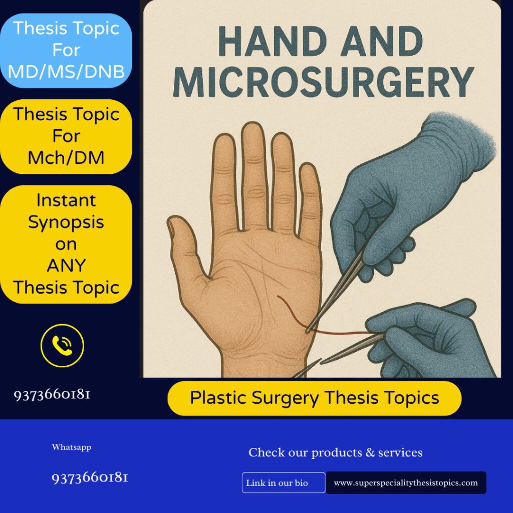 plastic surgery thesis topics