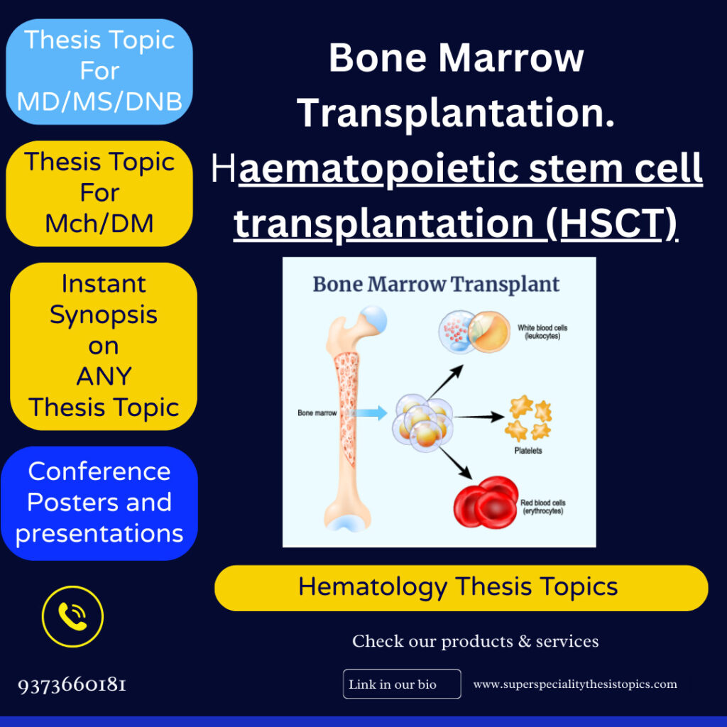 hematology thesis topics on bone marrow transplantation
