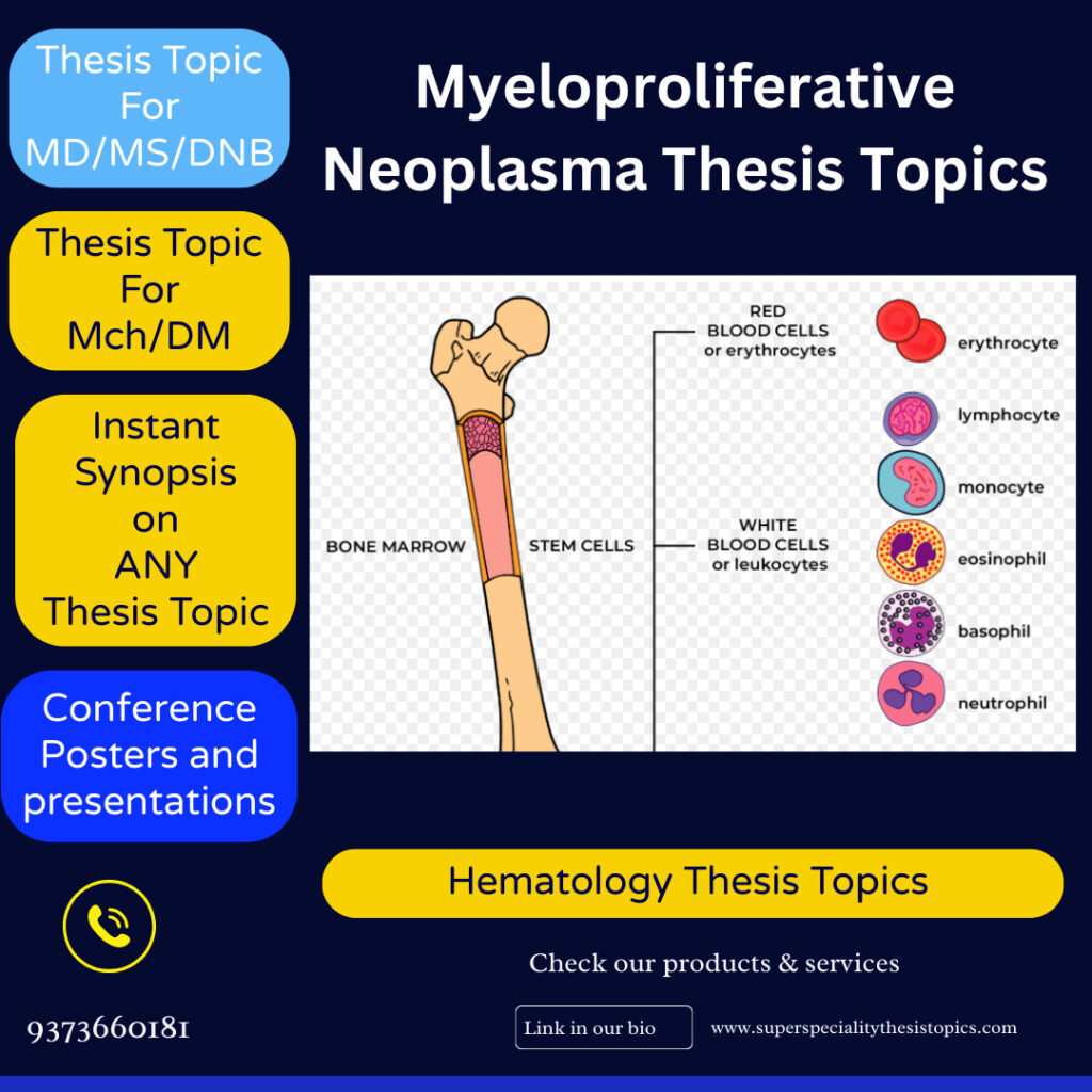 Hematology Thesis Topics on myeloproliferative neoplasm